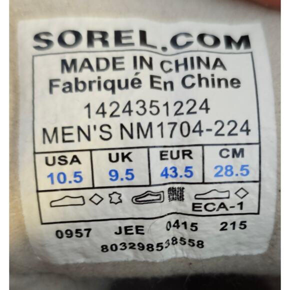 Sorel Men's Waterproof Duck Boots. Size 10.5 - Picture 9 of 9